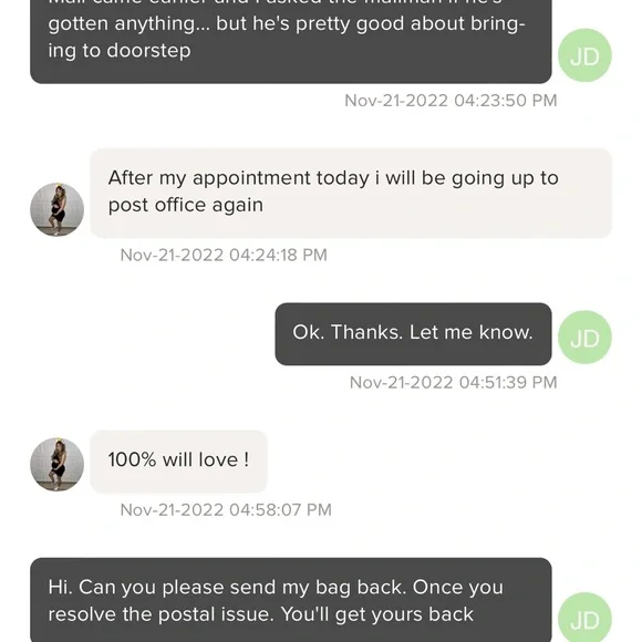 PLEASE BEWARE OF THE BELOW PERSON. I mailed in early Nov. have yet to receive. - Picture 10 of 10